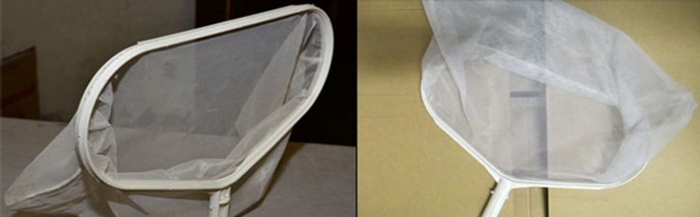 Сачoк для чистки мусора белый