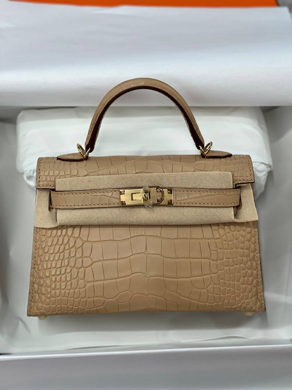 Сумка Hermes из кожи крокодила