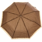 Зонт женский полуавтомат «Ультрамарин - Лагуна», микс 6 цветов, 8 спиц, d-100см, длина в слож. виде 28см, голубые цветы