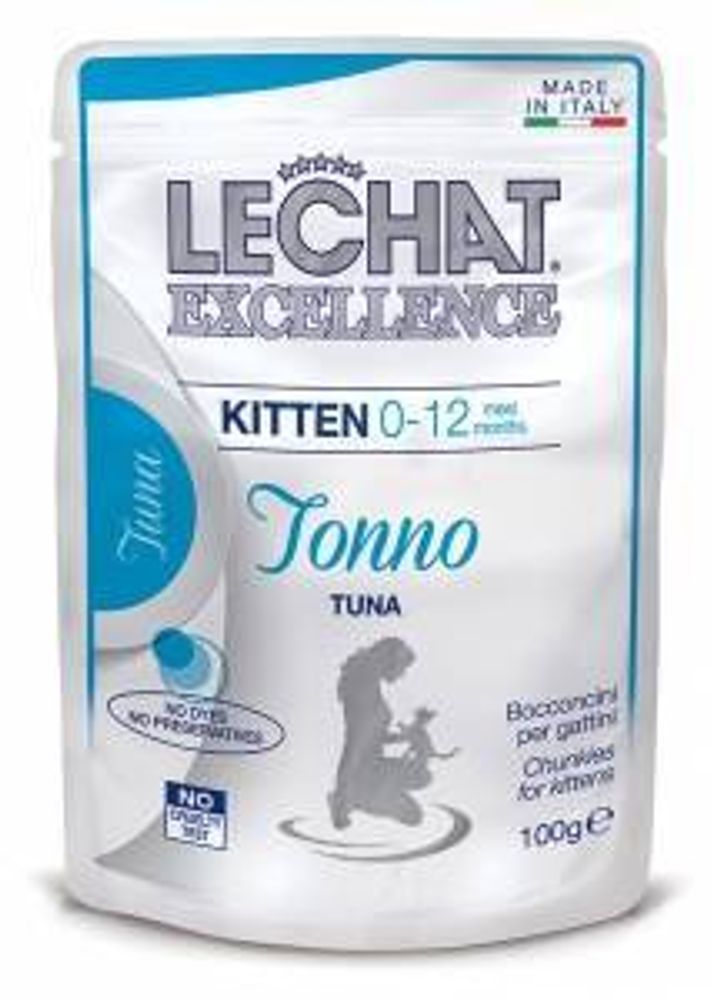 LeChat Excellence Chunkies with Tuna Kitten для котят с тунцом