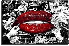 Постер "Red lips"