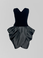 Костюм Bisher из корсета без лямок на молнии и атласной юбки с защипами