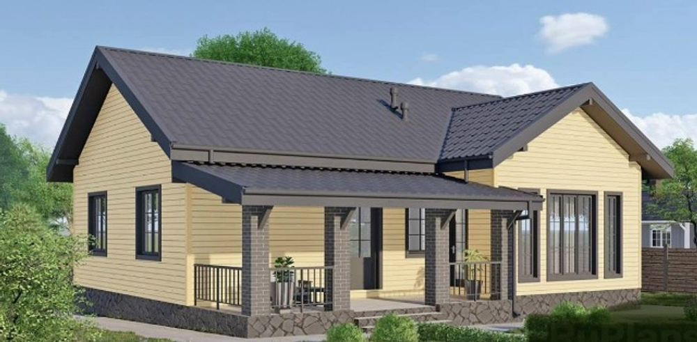 Проект Дома 90 кв. м одноэтажный К-39