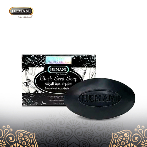 Мыло Hemani BlackSeed Soap с маслом черного тмина 75 г