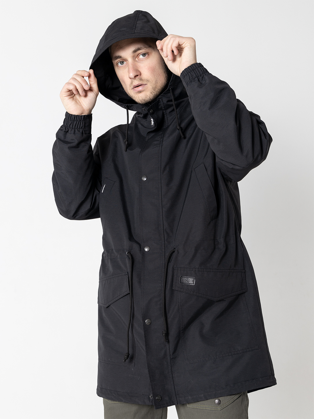 Парка с жилетом Город Горький черная