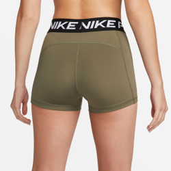 Женские теннисные шорты Nike Pro 3in Shorts Women - Olive, Black