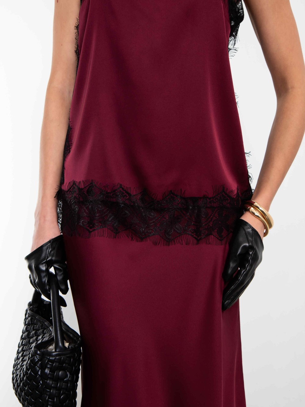 Блуза-топ Шантилье (бордовый)