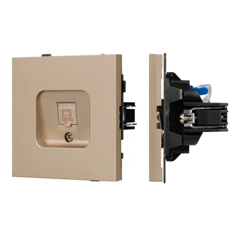 Механизм компьютерной розетки SCT-TENDO-MPC1-PL-GD (RJ-45, CAT6) (Arlight, -) 054099