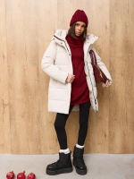 Куртка зимняя удлиненная с капюшоном