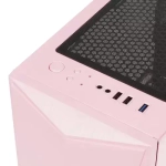 Компьютерный корпус 1STPLAYER DK-3 TG Pink