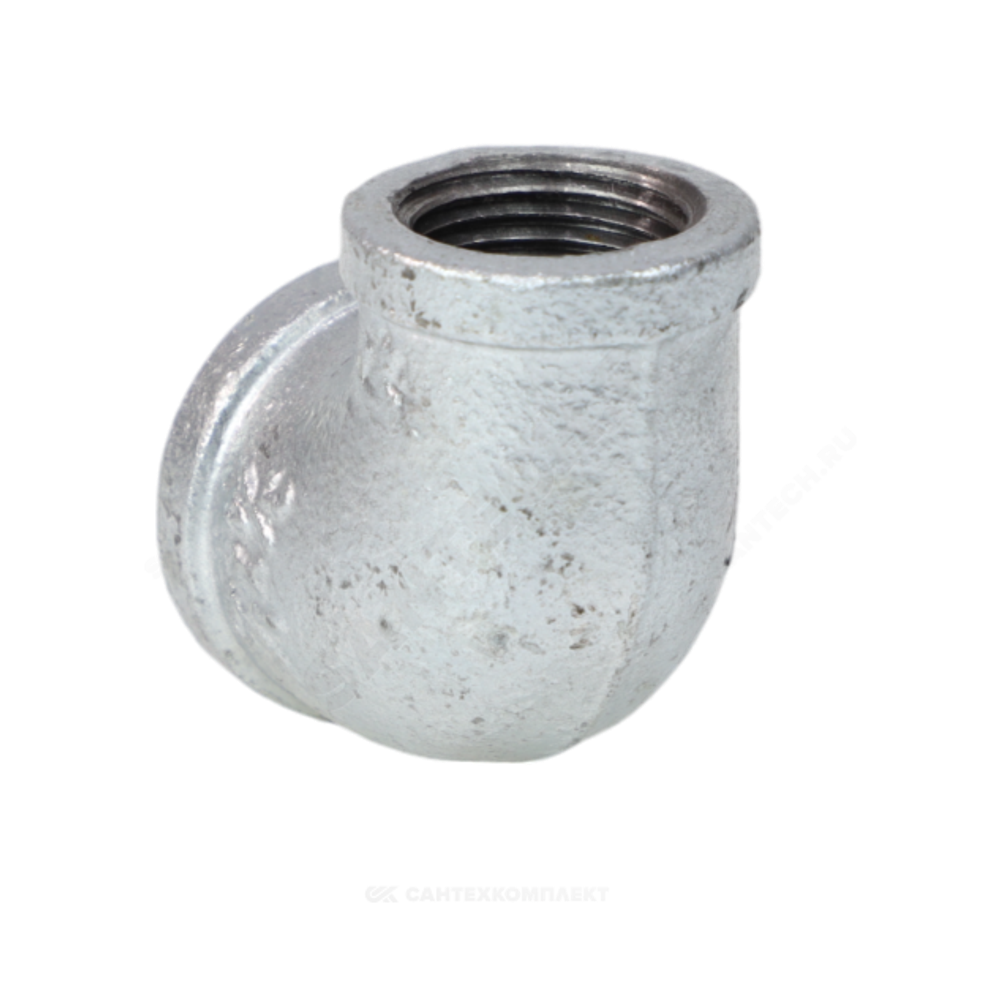 Угольник переходной чугун оц Ду 20х15 (3/4"х1/2") ВР/ВР Fittex PLUS