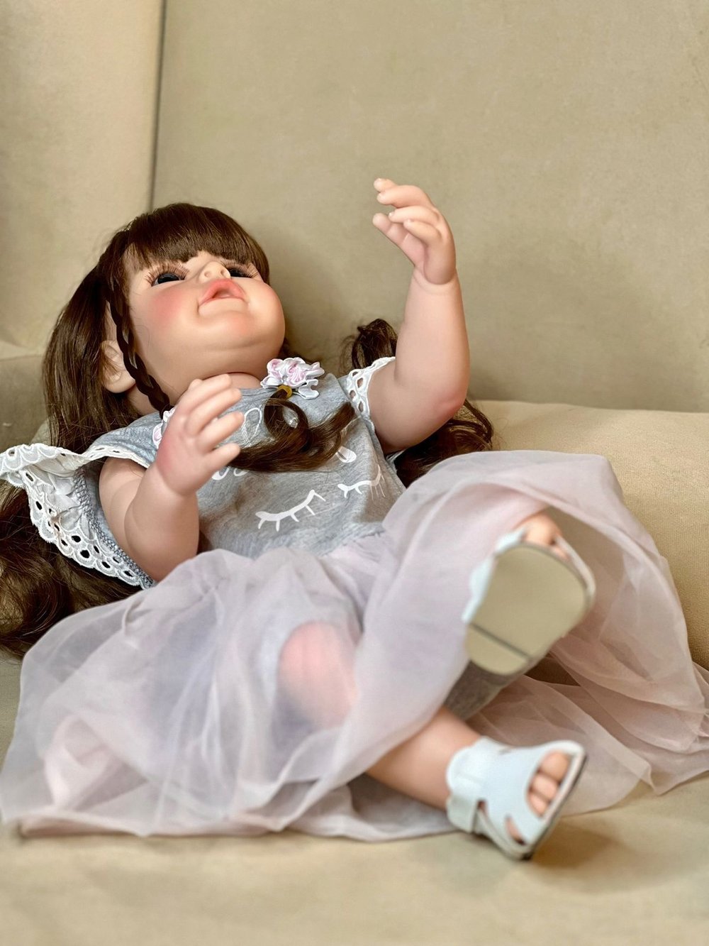 Кукла Реборн виниловая 55см в пакете (FA-284)