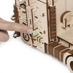 Грузовик Тягач Король дорог от EWA - Деревянный конструктор, сборная механическая модель, 3D пазл