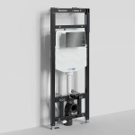 Инсталляция для унитаза WasserKraft Alme 15TLT.010.ME.PB04 с черной глянцевой кнопкой