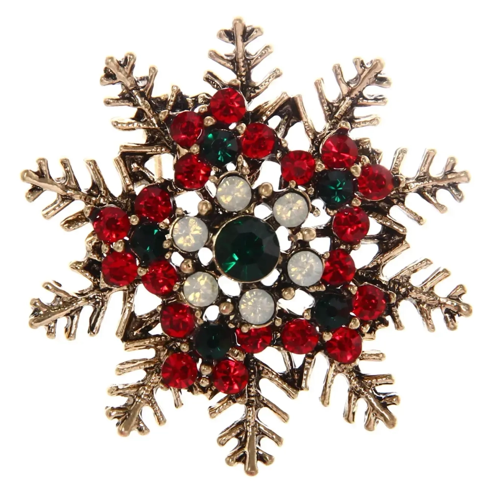 Брошь «Рождественское чудо - Снежинка», 4 см