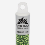 Японский бисер TOHO Round 11/0 (№27), с внутренним серебрением, прозрачный