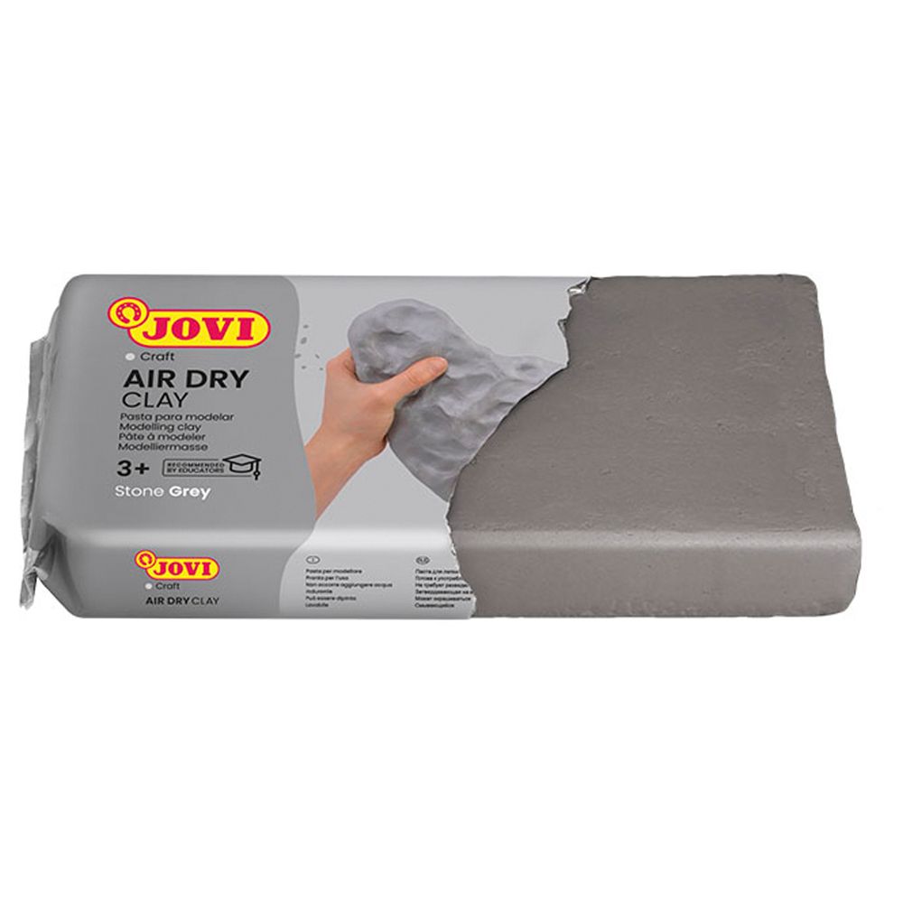 Масса для моделирования Jovi, 500 гр., серая, отвердевающая, вакуумный пакет