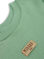 Костюм для девочек (свитшот, шорты) зелёный, р.122 (MINAKU)