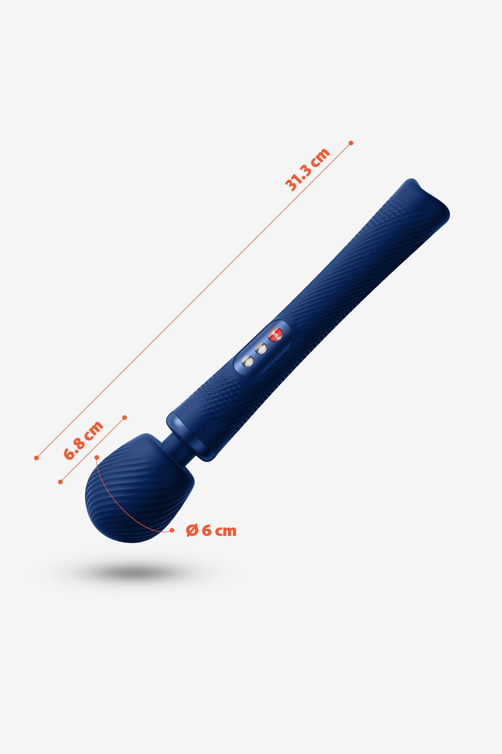 Вибромассажер Fun Factory VIM VIBRATING WAND, силикон, синий