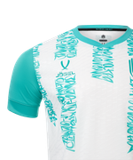 Футболка игровая JOGEL AMKAL PerFormDRY Jersey, белый/бирюзовый