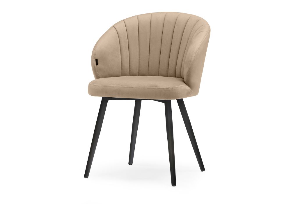 Стул на металлокаркасе Бэнбу velutto 05 / черный