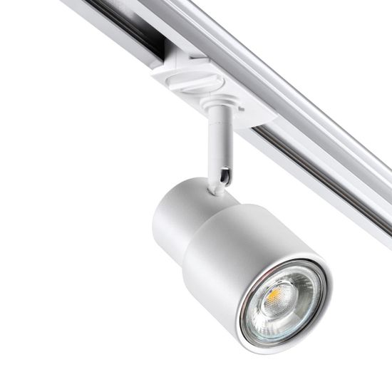 370927 PORT NT22 095 белый Светильник трековый однофазный двухжильный IP20 GU10 50W 220V MOLO