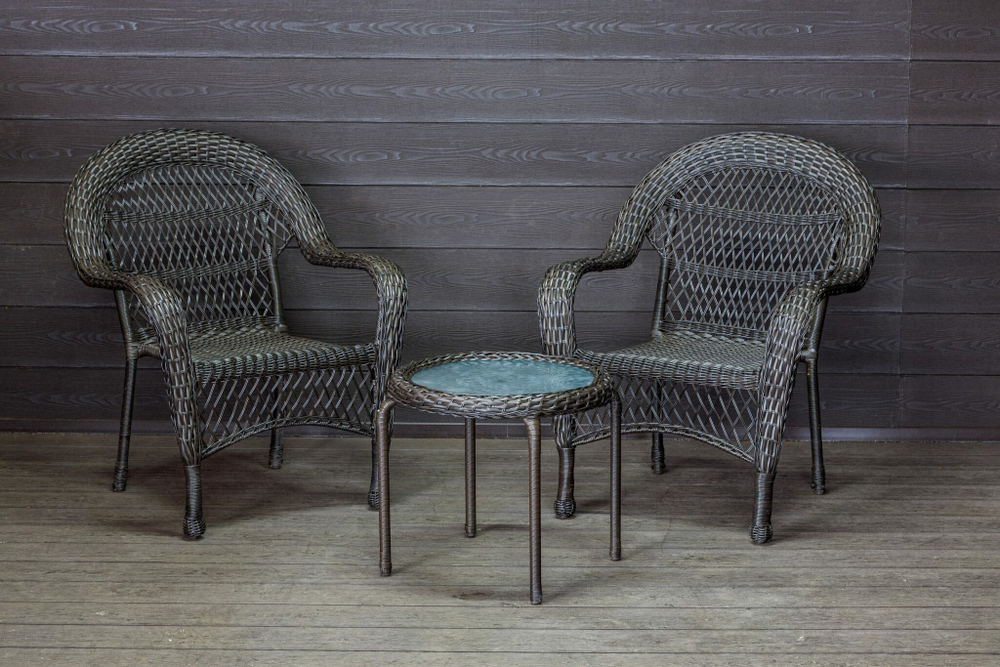 Садовый комплект из искусственного ротанга Мэдисон НЬЮ (Medison NEW) Balcony set с круглым столиком без подушек