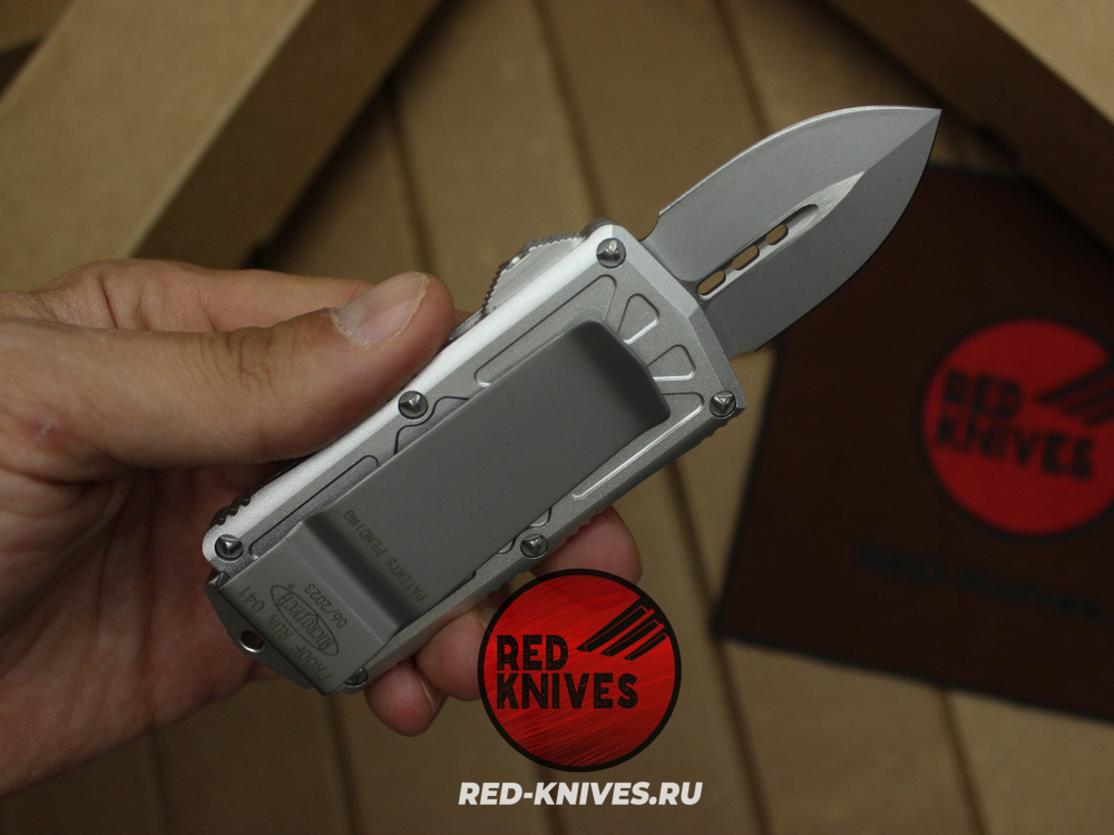 Нож Microtech Exocet D/E - кинжальный клинок, белая рукоять RK/Н30