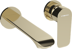 Смеситель для раковины STWORKI Копенгаген S42040GG С ВНУТРЕННЕЙ ЧАСТЬЮ, глянцевое золото