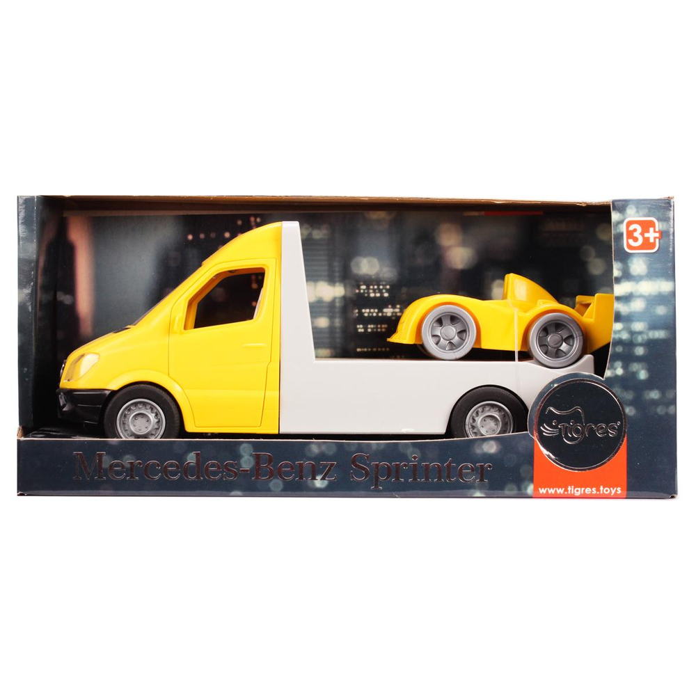 Автомобиль "Mercedes-Benz Sprinter" эвакуатор (желтый) (Тигрес)