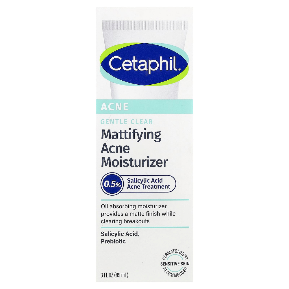 Cetaphil, матирующий увлажняющий крем от акне, 89 мл (3 жидк. унции)