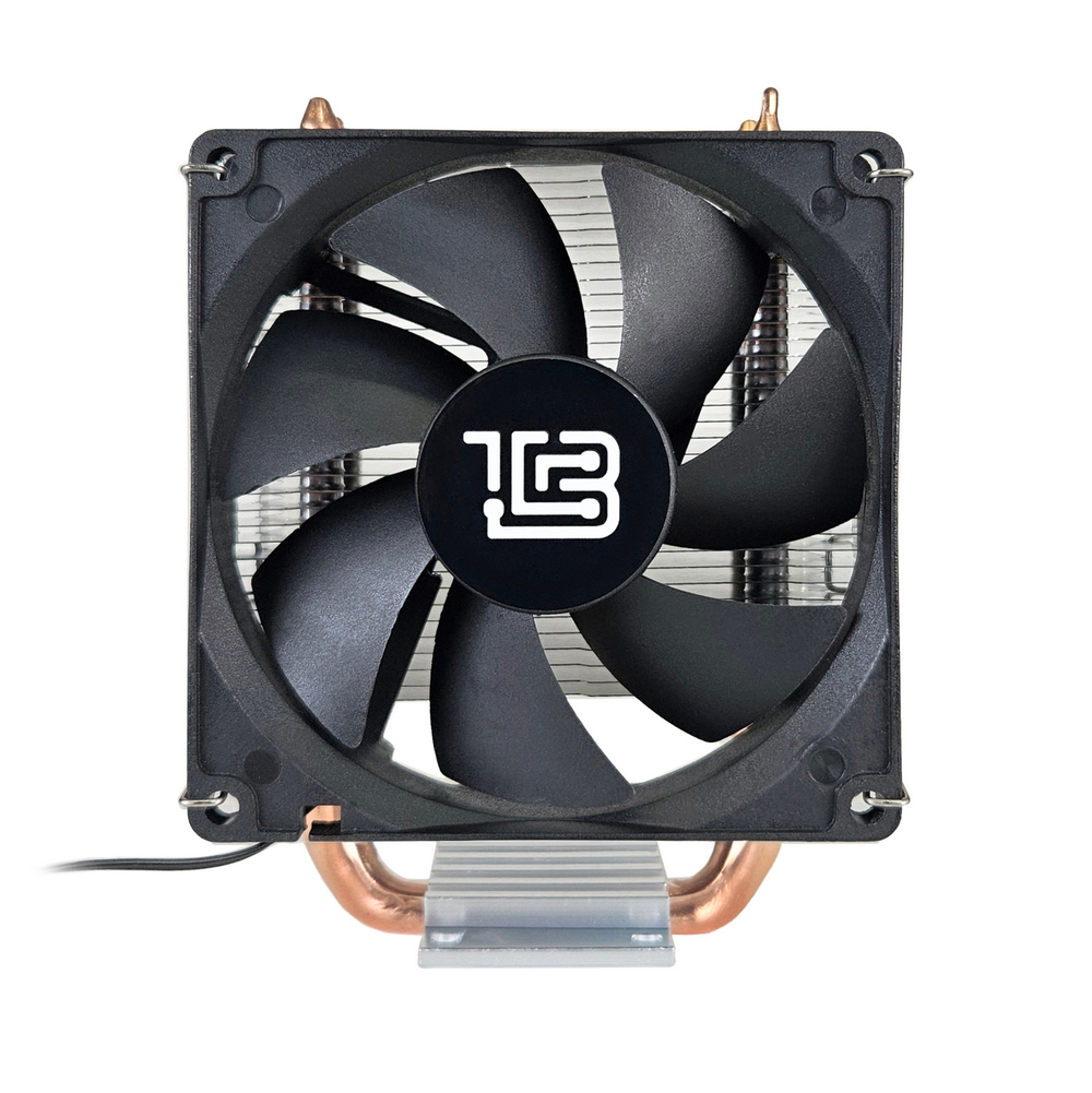 Кулер для CPU BaseTech 902SC, 1х92мм, 700-2400rpm, 4-pin, Al+Cu, серебристый-черный, 44CFM, 23дБ, 2-PIPE(прямой контакт), TDP 130Вт, INTEL 1700/1200/115x/2011, AMD AM5/AM4/AM3(+)/AM2(+)/FM2(+) (BT-902SC)