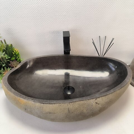 Раковина из речного камня RS-63501 (70*46*16) 0124