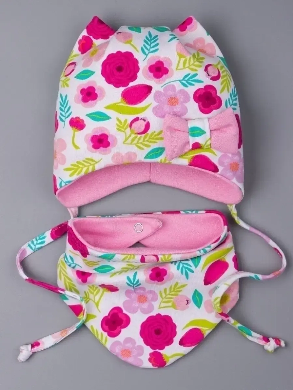 Шапка трикотажная демисезонная и снуд