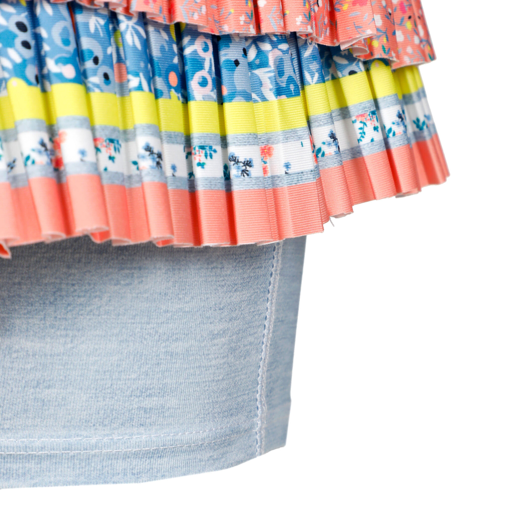 Женская теннисная юбка Lucky in Love Liberty In Love Pleated Skirt Women - White, Multicoloured