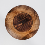 Деревянное блюдо Art of Siberia для подачи шашлыка и закусок с соусницей из дерева сибирский кедр. T76