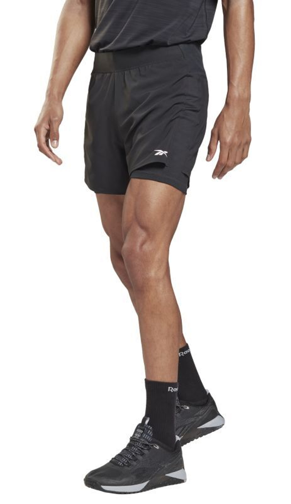 Мужские теннисные шорты Reebok Les Mills Epic 2in1 Shorts M - black