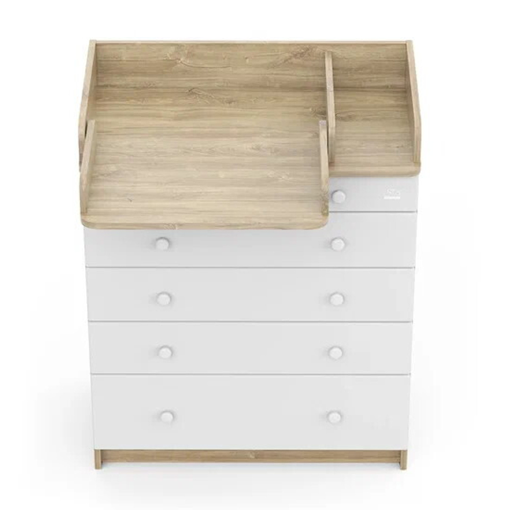 Комод Sweet Baby Marsala Дуб канзас/белый