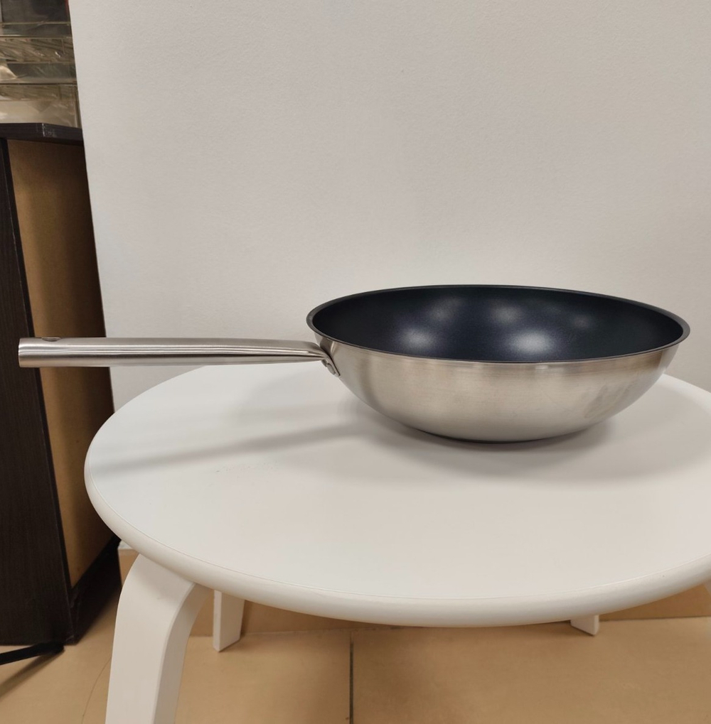 Сковорода ВОК с антипригарным покрытием Rabarber, 32х9 см, сталь