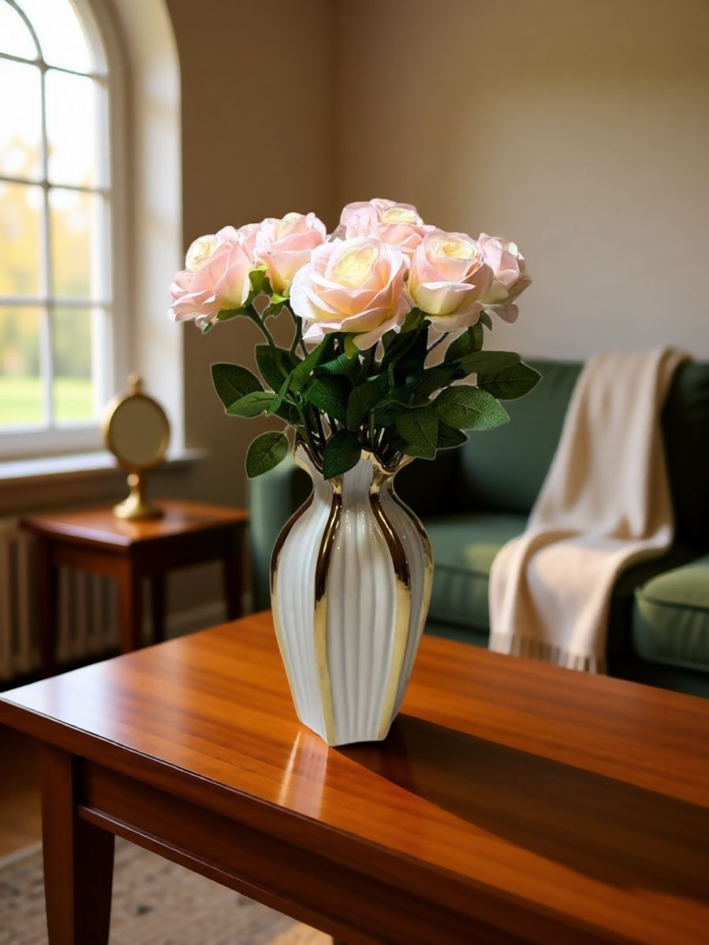 Искусственные цветы, желтые подсолнухи / Высота 44 см. 9 стебелей 9 бутонов/