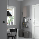 Комбинация для ванной - IKEA ENHET, 40х17х150 см, серый/антрацит, ЭНХЕТ ИКЕА