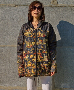 Куртка "Китайский гротеск", по мотивам шпалеры фламандского мастера Judocus de Vos