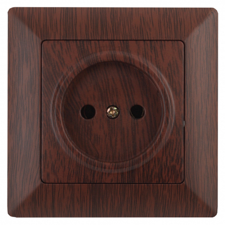 Розетка Intro Solo 4-201-10 2P 16А-250В СУ венге