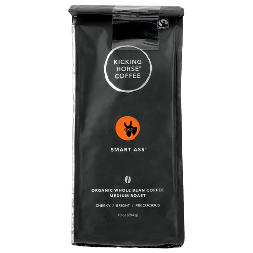 Kicking Horse, Smart Ass®, органический кофе в зернах, средняя обжарка, 284 г (10 унций)