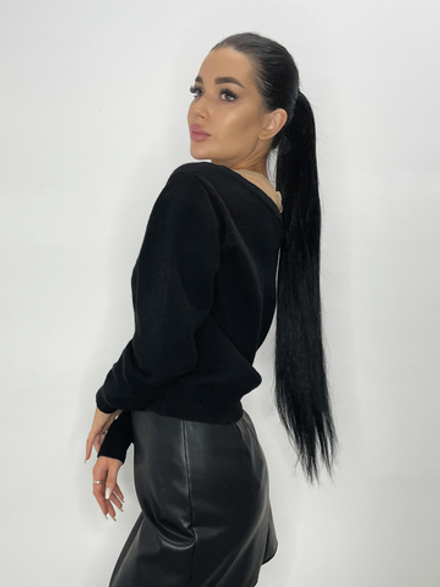 Черный джемпер Alexander Wang с сеткой