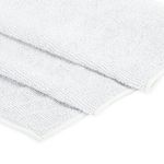 Салфетка из МИКРОФИБРЫ 40х80 см, WHITE ULTRA DENSE OVERLOCK, белая, 280 г/м2, LAIMA HOME, 608227