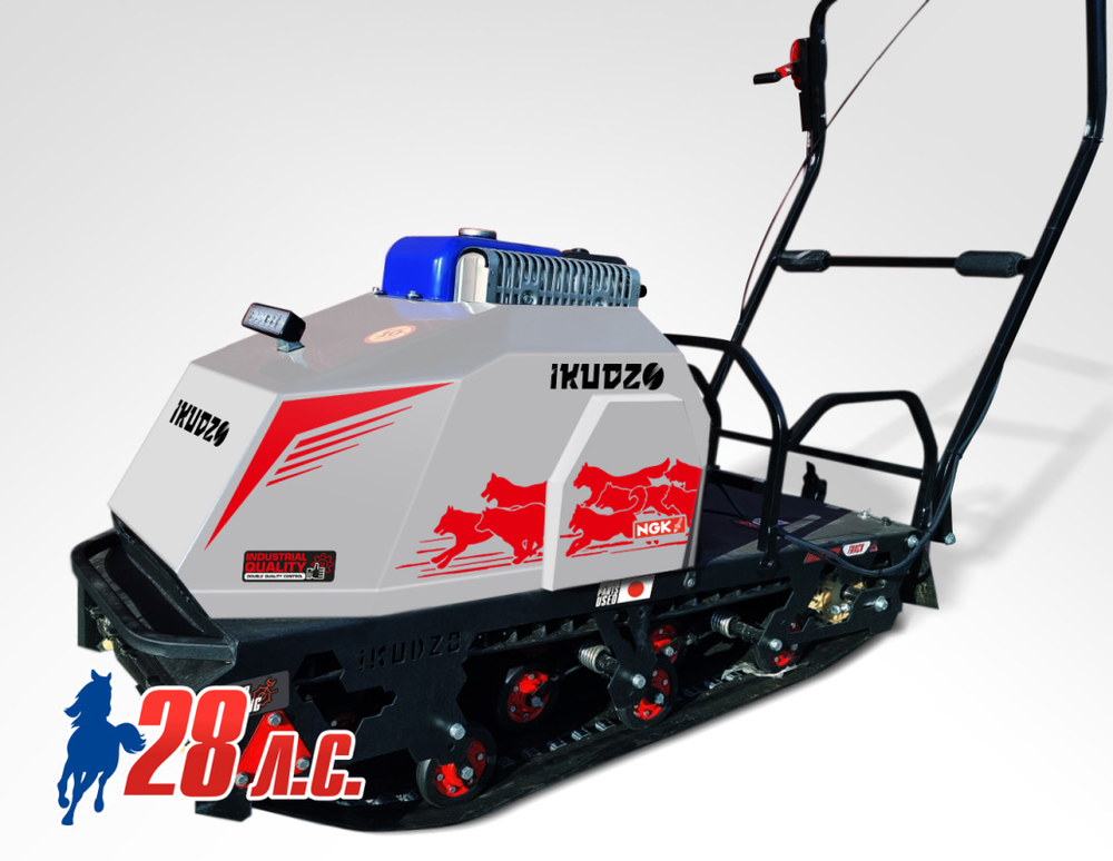 Мотобуксировщик IKUDZO 2.0 LONG 1700/500 EKR28
