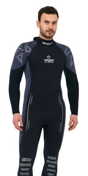 Гидрокостюм Sargan Nero 2.0 Long men 5 mm черно-серый