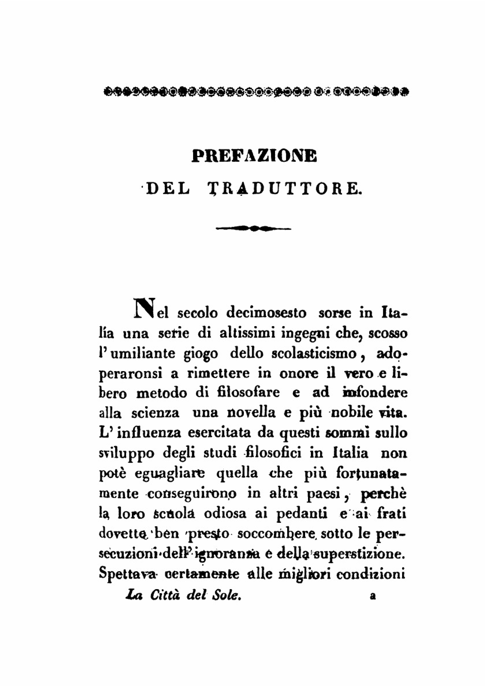 La Città Del Sole | Tommaso Campanella