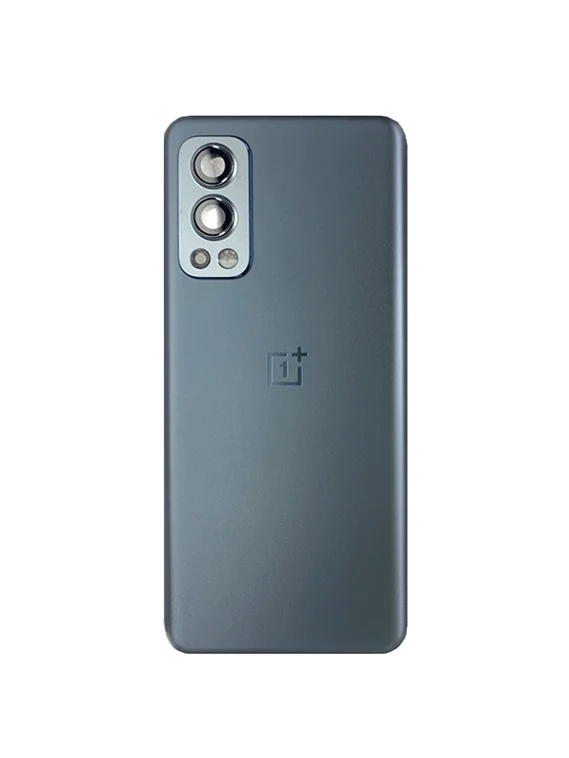 Задняя крышка для OnePlus Nord 2 серая (Gray Sierra) со стеклом камеры
